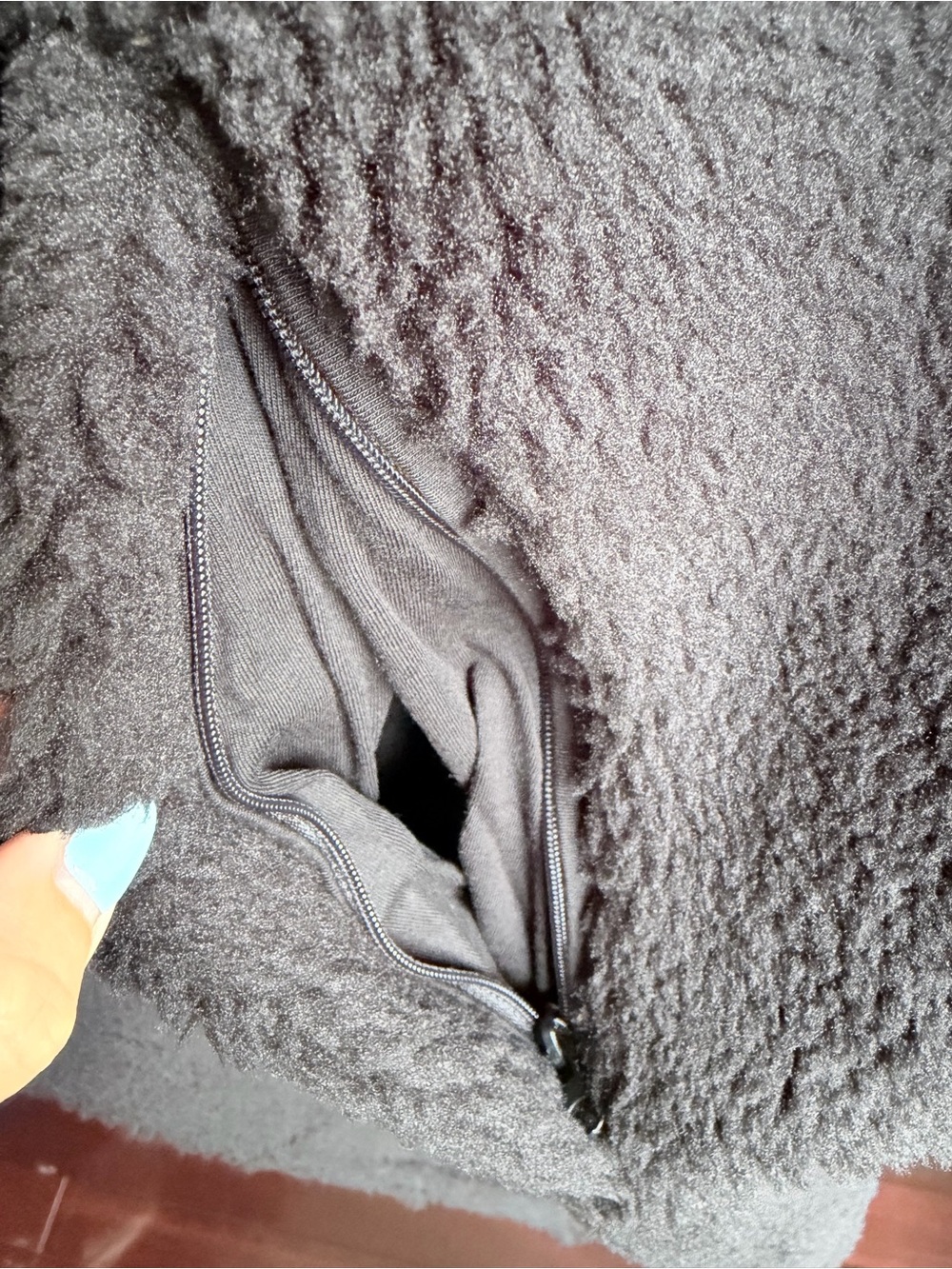 NWT Alo Yoga Oversized Sherpa Trench Teddy Coat - Black Size S - Picture 6 of 14